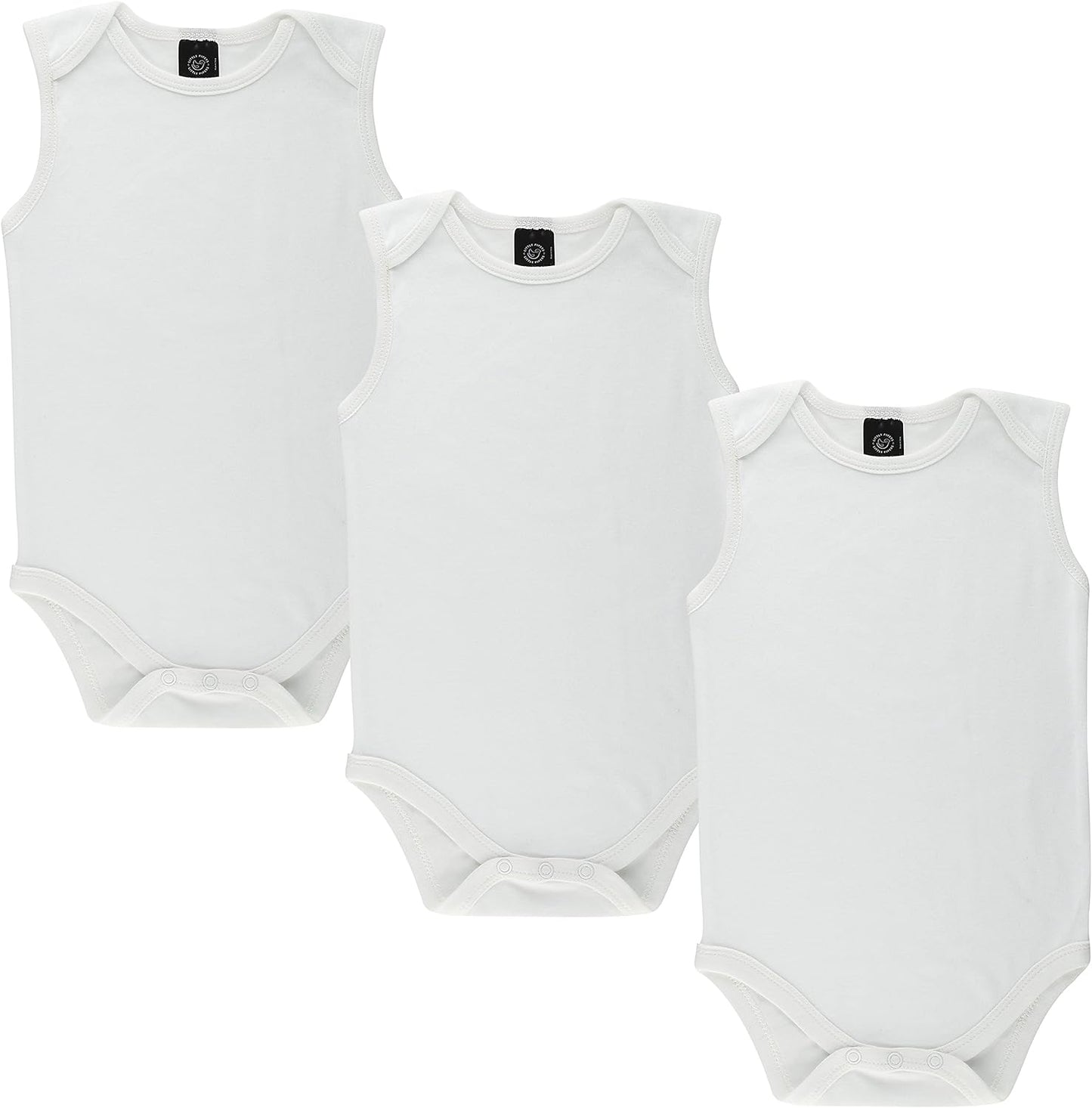 Baby Soft Natural Cotton White Undershirts Bodysuits