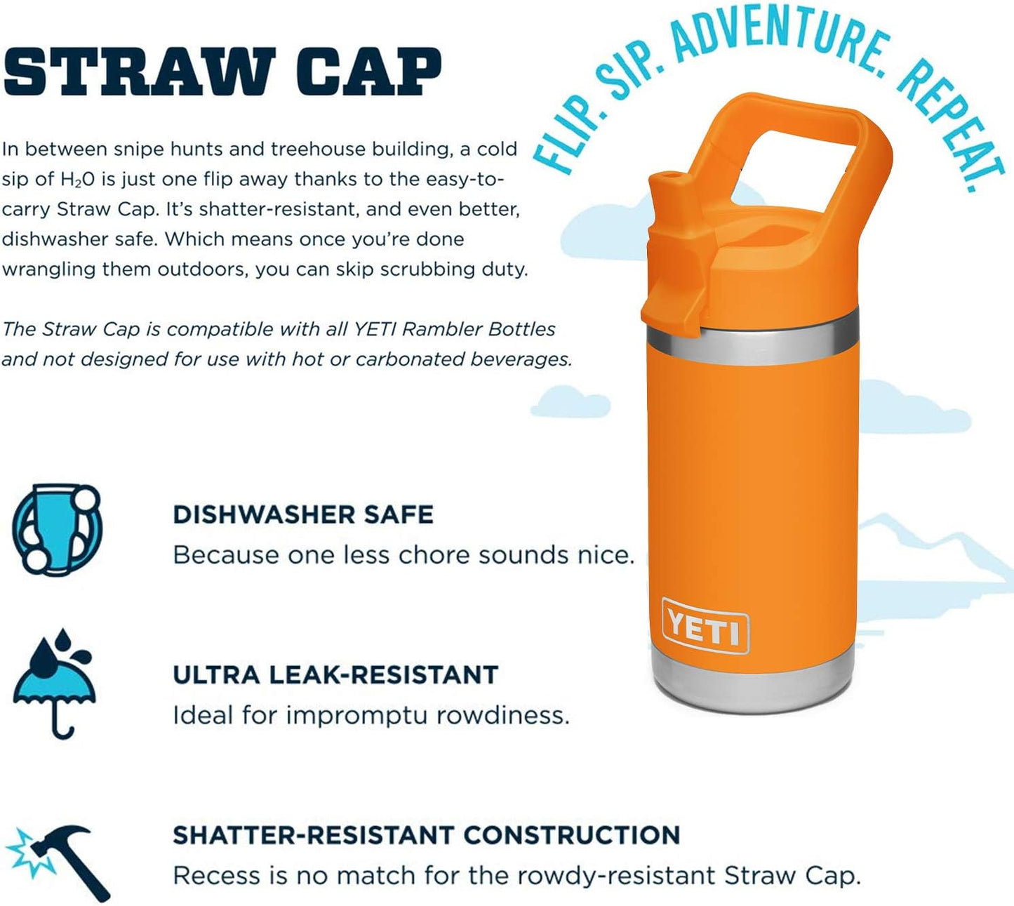 Rambler Jr. 12oz Kids Bottle with Straw Cap - Perfect Hydration for Little Adventurers!